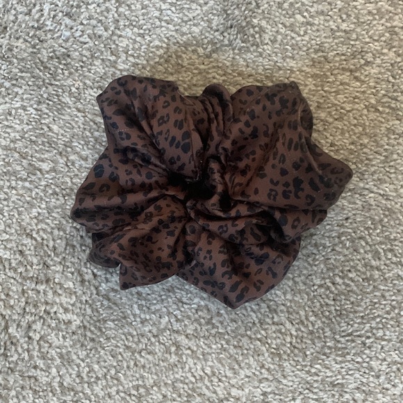Anthropologie Accessories - Anthropologie large silk hair scrunchie